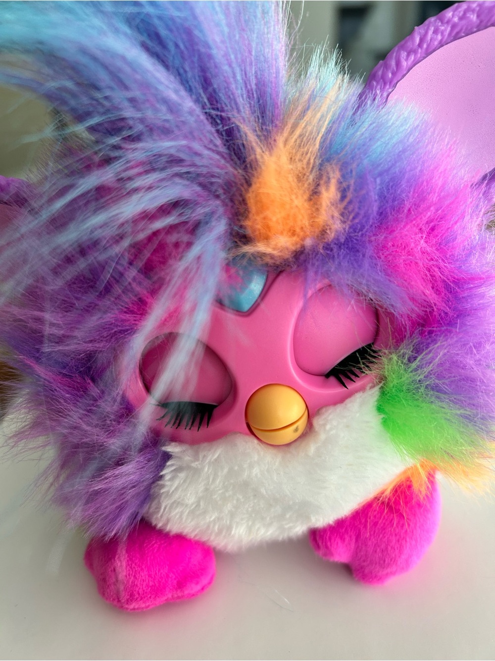Hasbro Furby DJ interactive Colorful Plush Cat Toy - Multicolor - Picture 10 of 12